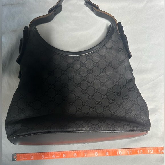 Authentic Gucci Black Patterned Hobo Bag - Picture 12 of 15